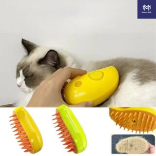 cat dog steam brush