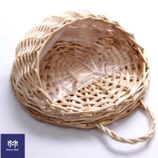 hand made wicker rattan flower planter